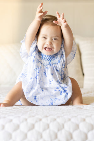 Daydream French Blue Toile Bubble