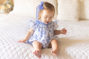 Daydream French Blue Toile Bubble