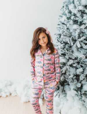 North Pole Express Girls Button Down