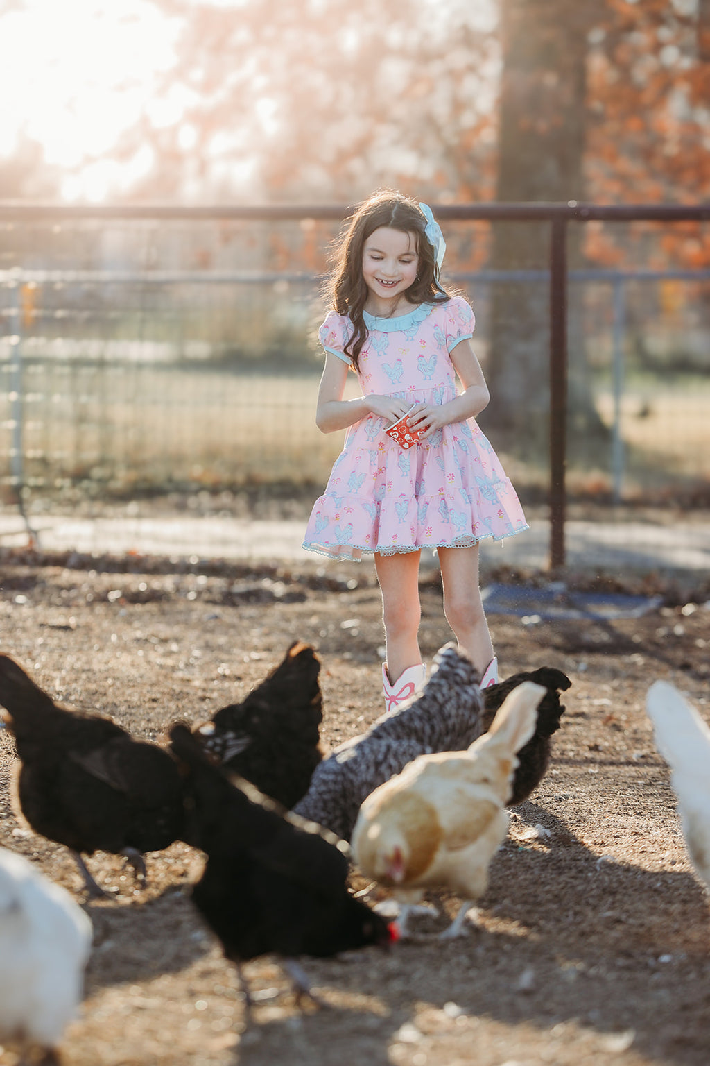 Flock Fancy Chicken Twirl Dress *Ready to Ship!*