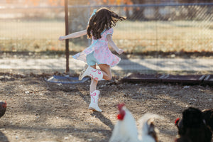 Flock Fancy Chicken Twirl Dress *Ready to Ship!*