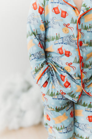 North Pole Express Boys Button Down