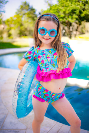 Ice Cream Two Piece Swim *Ready to Ship*