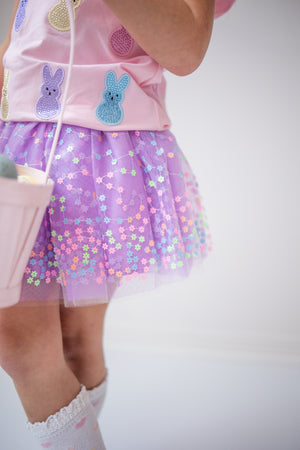 One Size Toddler Lavender Sparkle Sisters Tutu Skirt