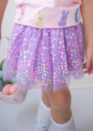 One Size Toddler Lavender Sparkle Sisters Tutu Skirt