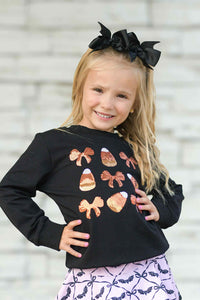 Sequin Candy Corn Sweatshirt