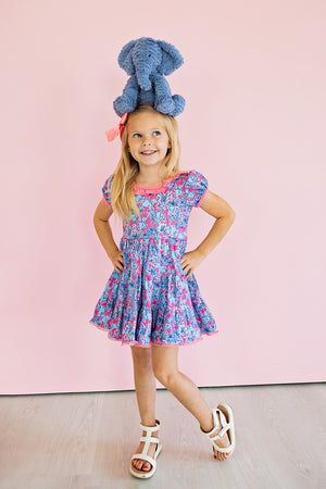 Trunk Show Elephant Dress with Bloomers *Ready to Ship*