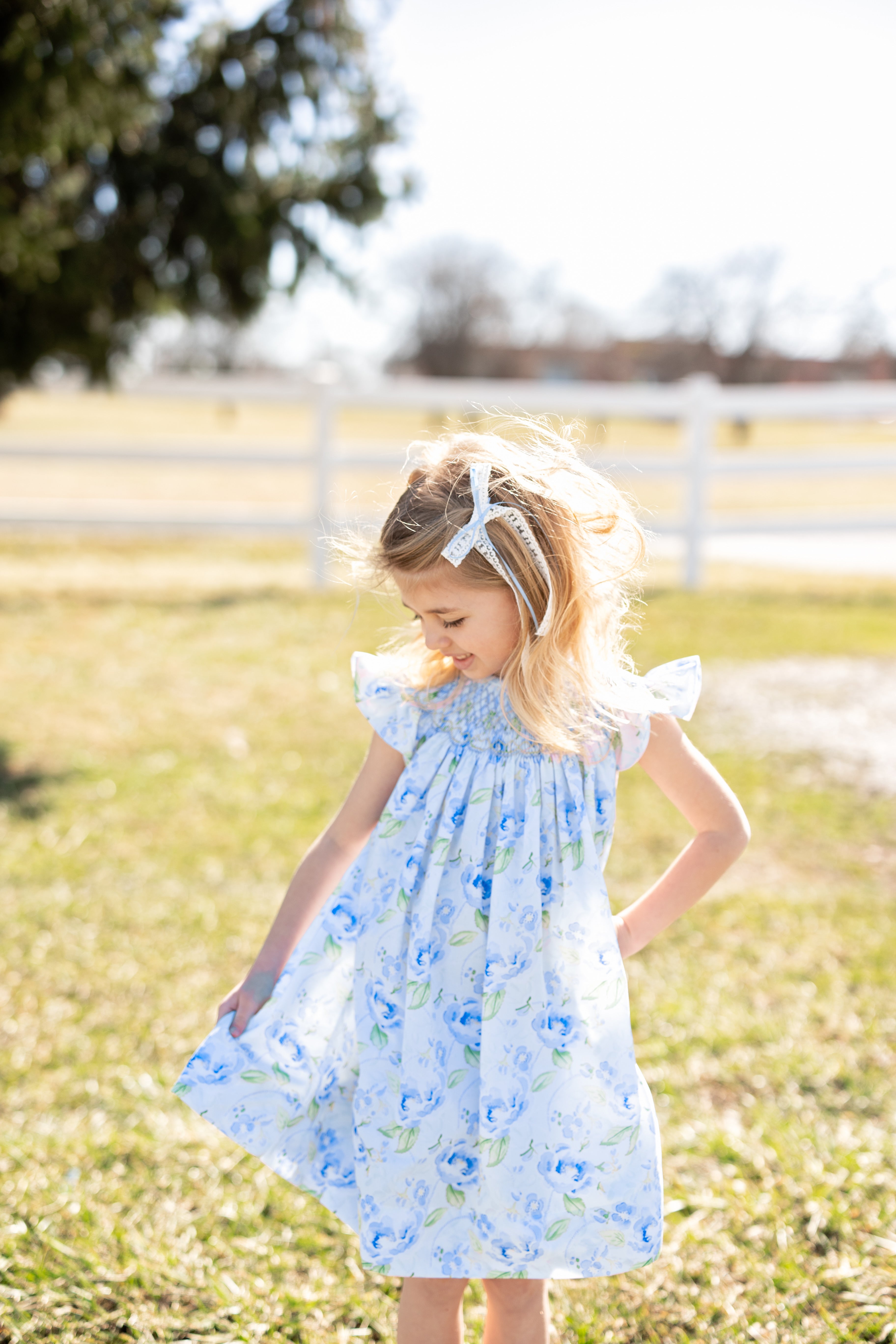 Morning Glory Smocked Floral Bloomer Set *Ready to Ship!*