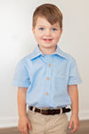 Boys Blue Gingham Shirt *In Stock*