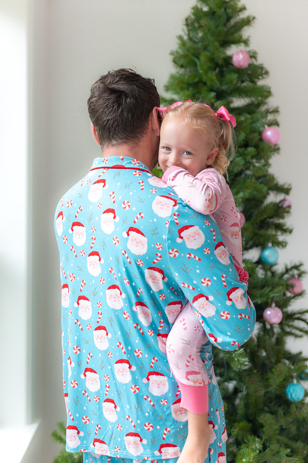 Adult Men's Santa Button Down Lounge *In Stock*