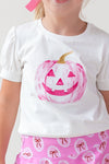 Jack-O-Lantern Puff Sleeve Top