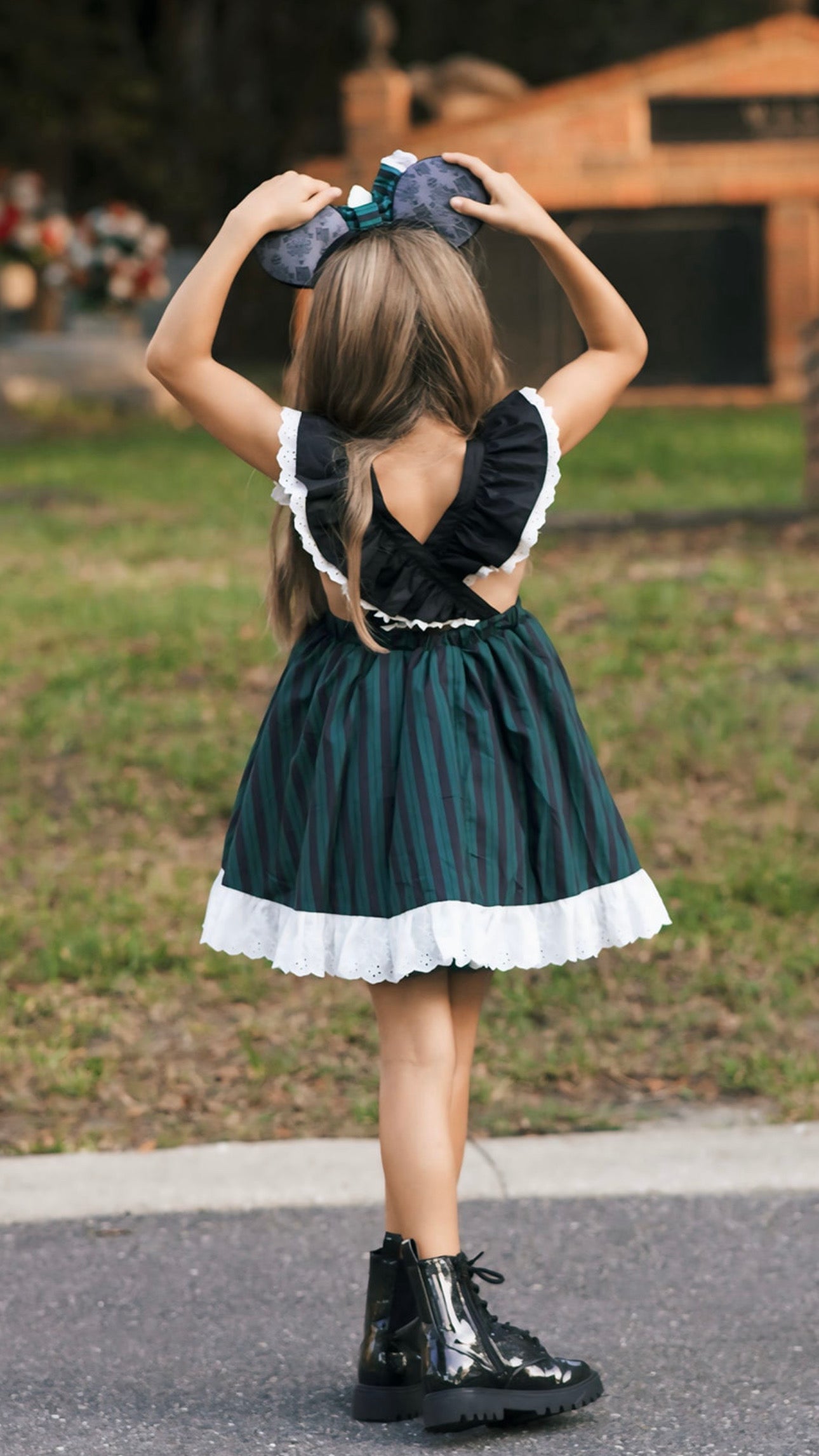Boo La La Haunted Cast Member Pinafore Dress & Bloomers