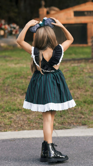 Boo La La Haunted Cast Member Pinafore Dress & Bloomers
