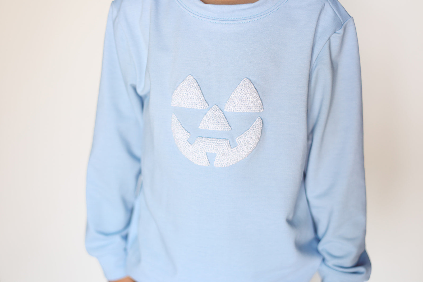 Blue French Knot Jack-O-Lantern Sweatshirt