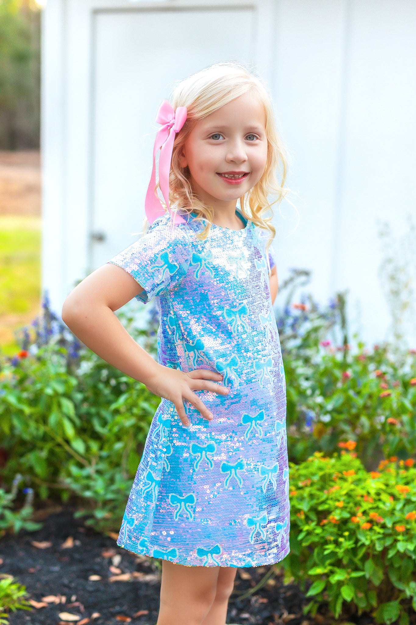 smocked sequin dress Black Sequin Ruffle Detail Smock Dress