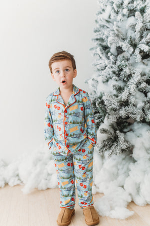 North Pole Express Boys Button Down
