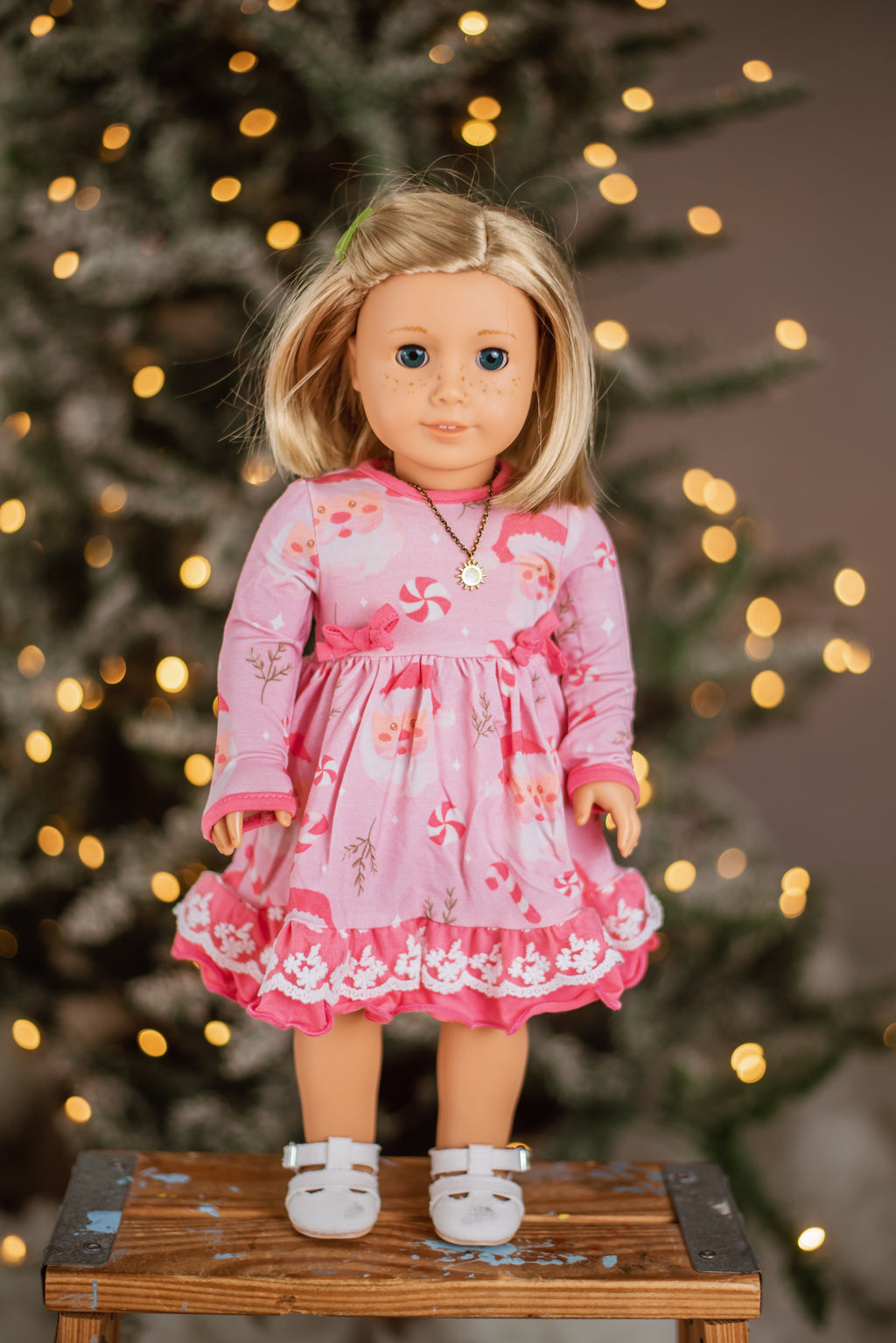 Pink Santa Doll Gown