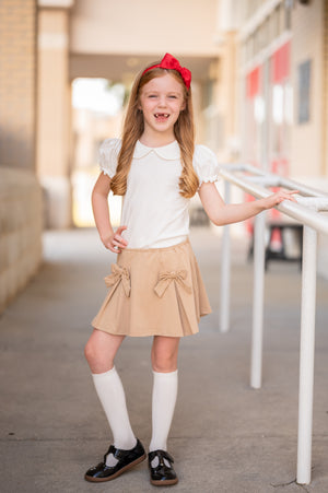 Khaki Uniform Skort *Ready to Ship*