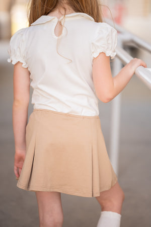 White Peter Pan Collar Shirt