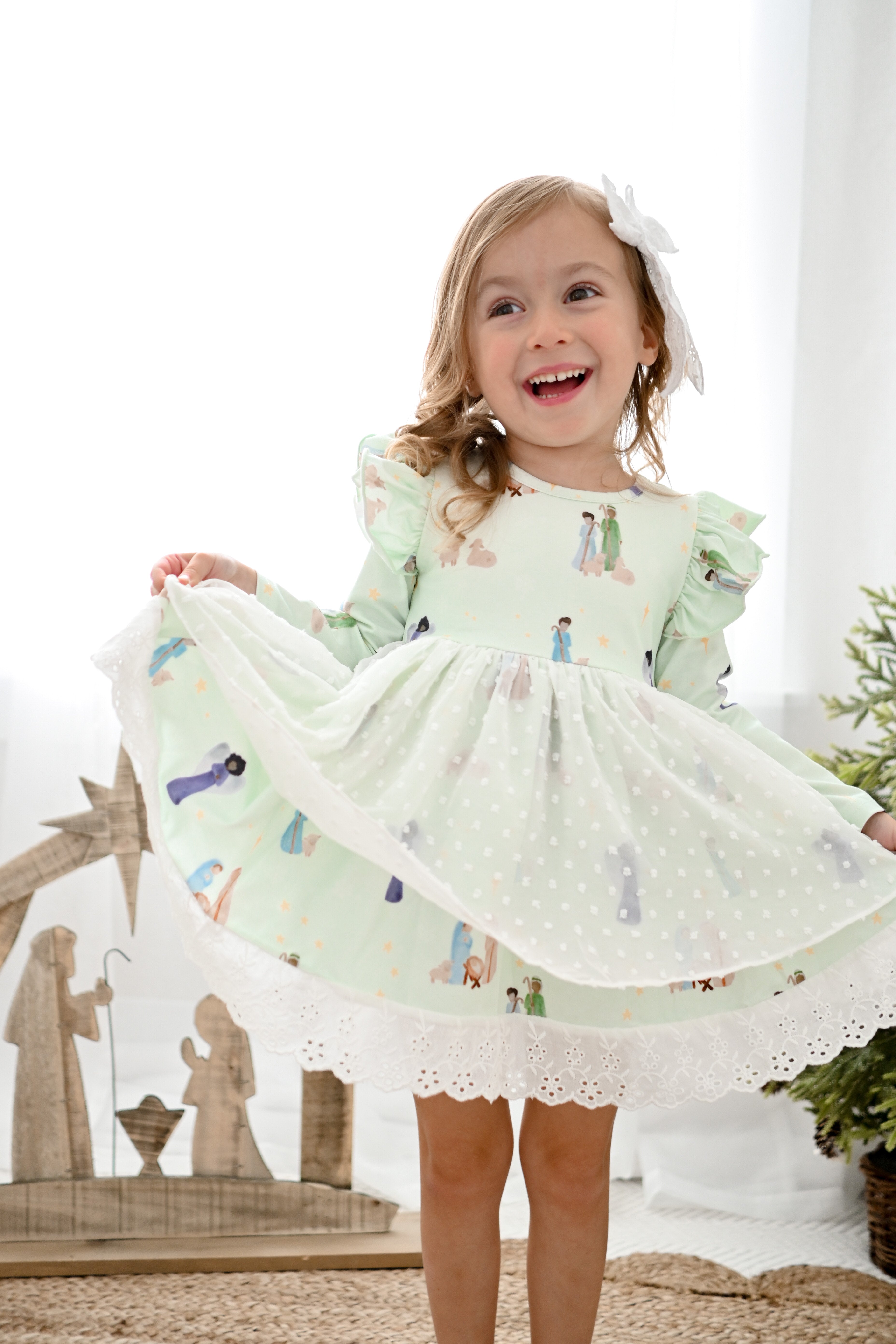 Nativity Dress and Bloomers Set