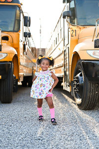 "Preschool Prep" Smocked Bloomer Set