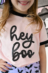 Hey Boo Sequin Tee