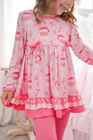 Pink Santa Skirted Lounge *In Stock*