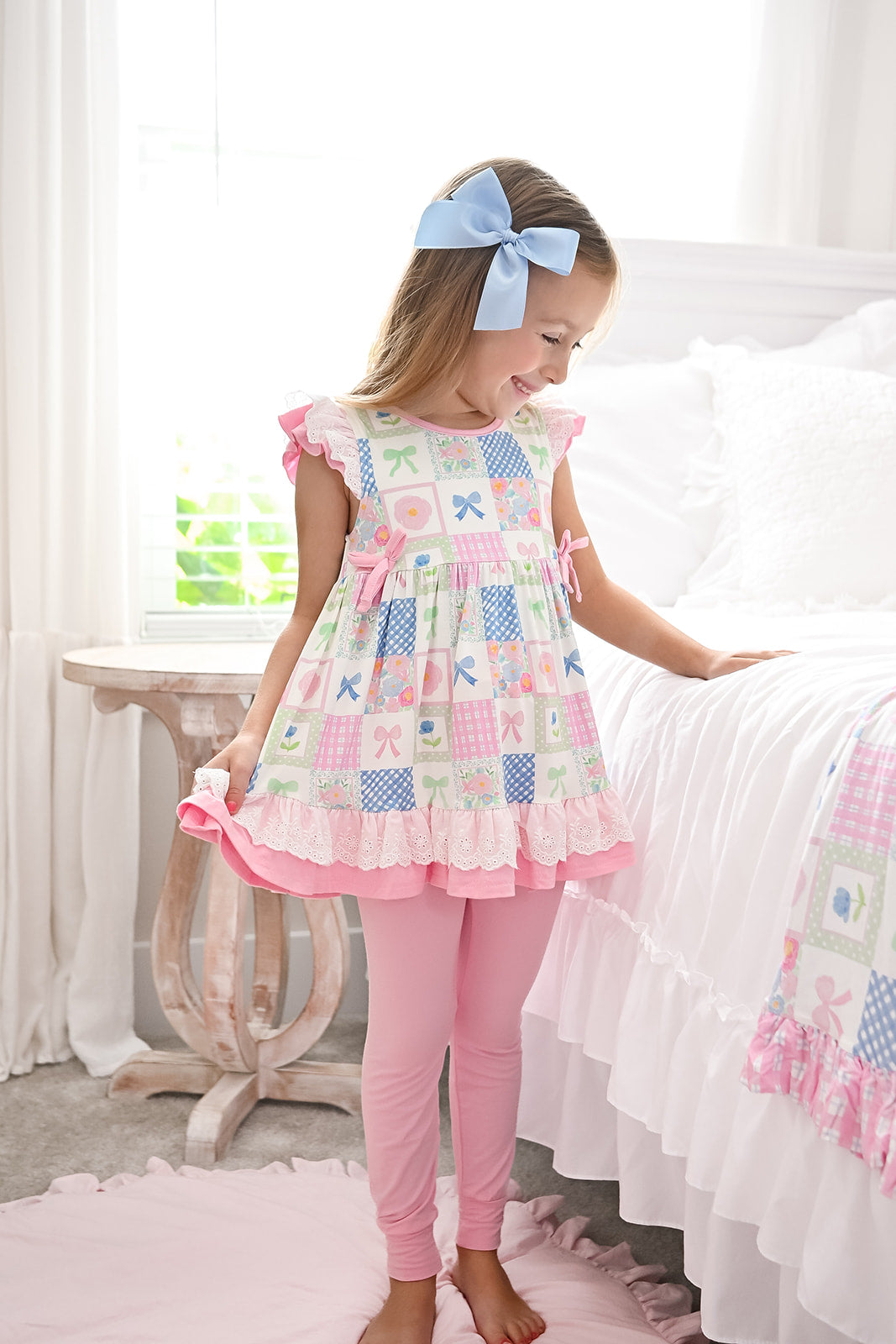 Patchwork Bamboo Skirted Lounge *In Stock*