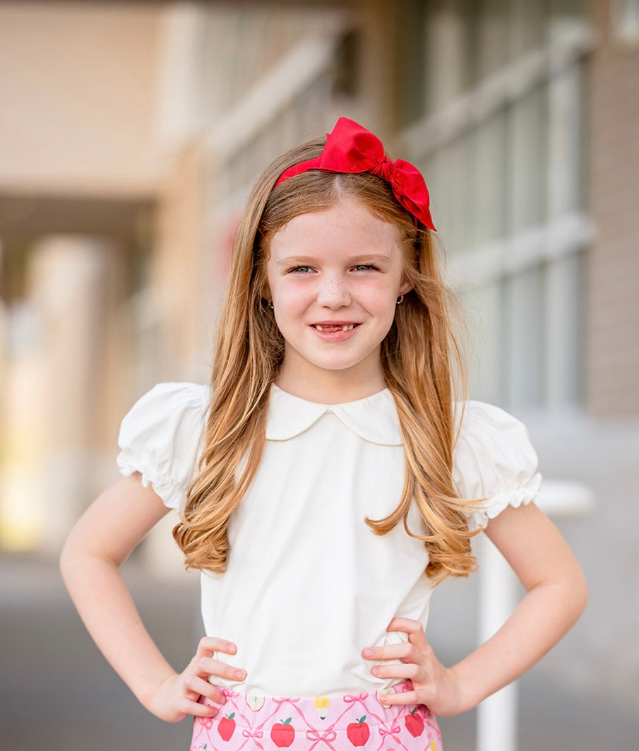 White Peter Pan Collar Shirt