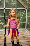 Sarah Spooky Sister Athletic Set & Purple Cape