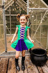 Winnie Spooky Sister Athletic Skort Set & Green Cape