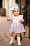 Pink & Boo Skirted Romper