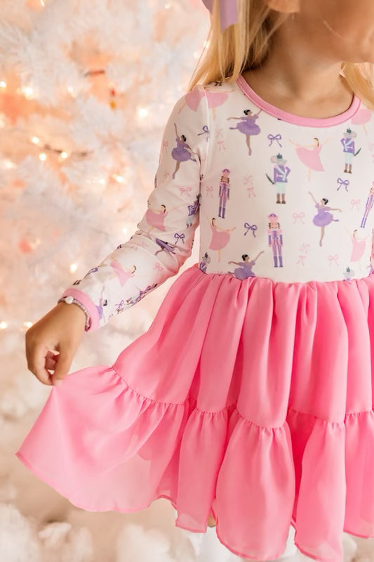 Little Clara Pink Nutcracker Dress
