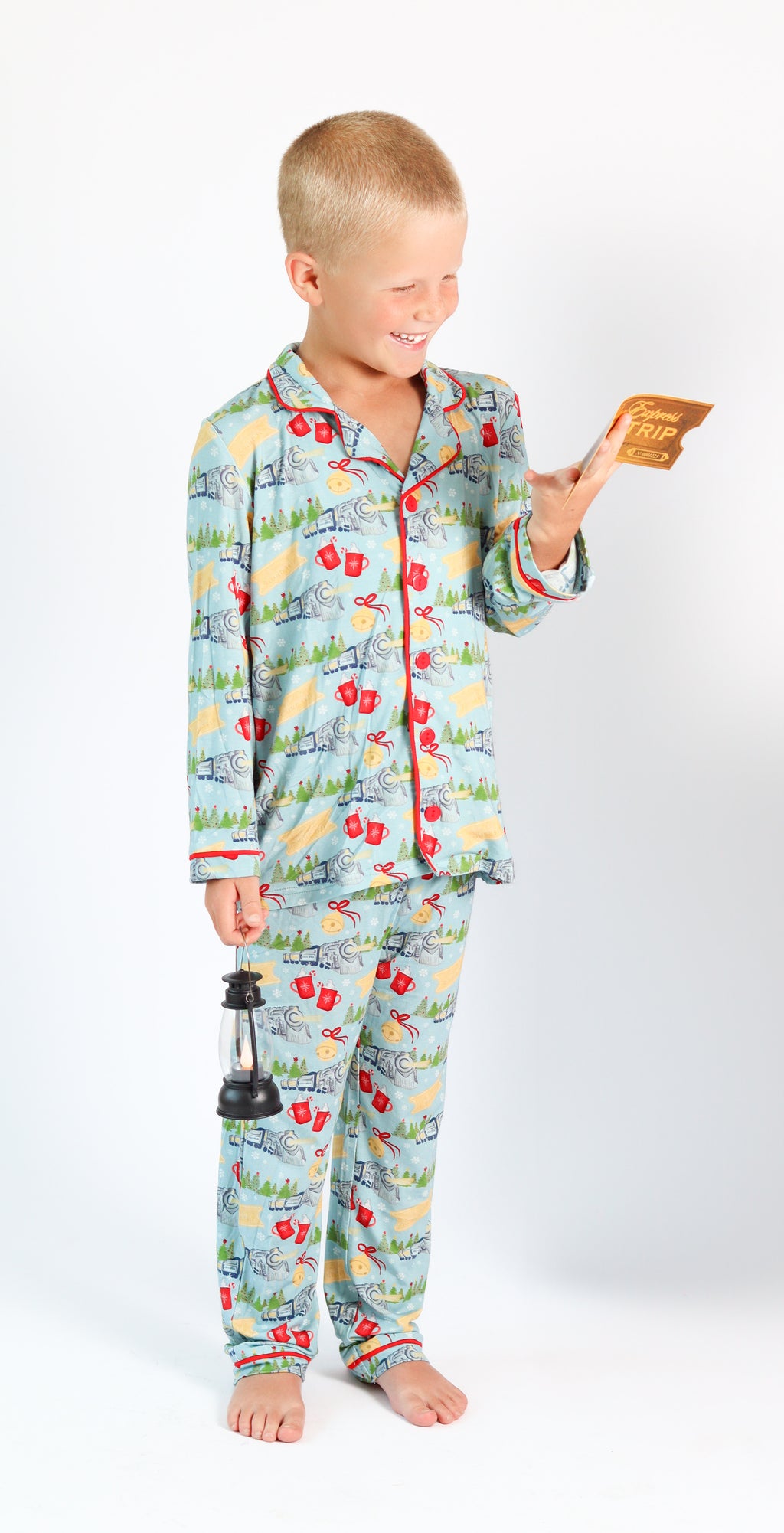 North Pole Express Boys Button Down