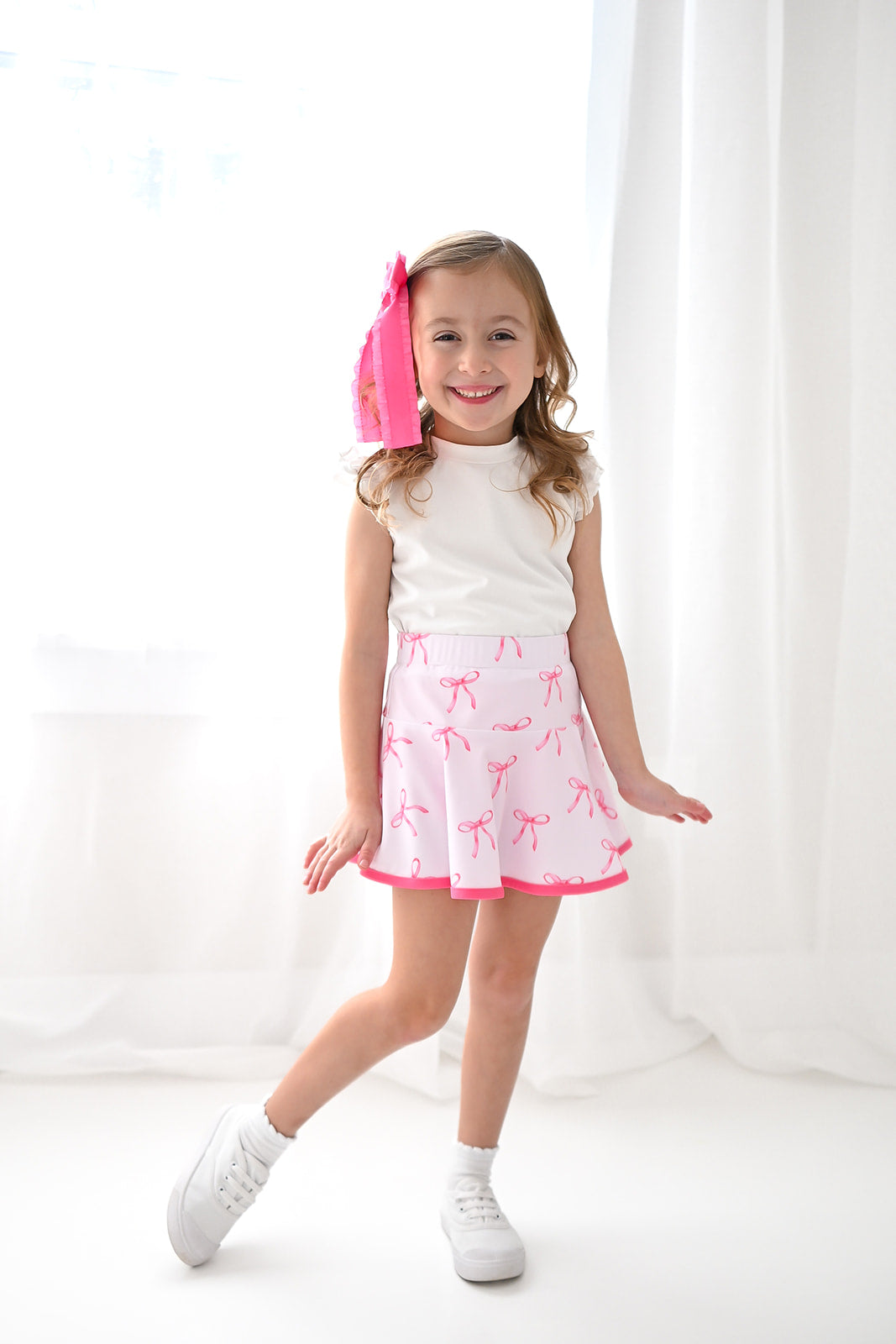 “Bitty Bows” Girls Skort