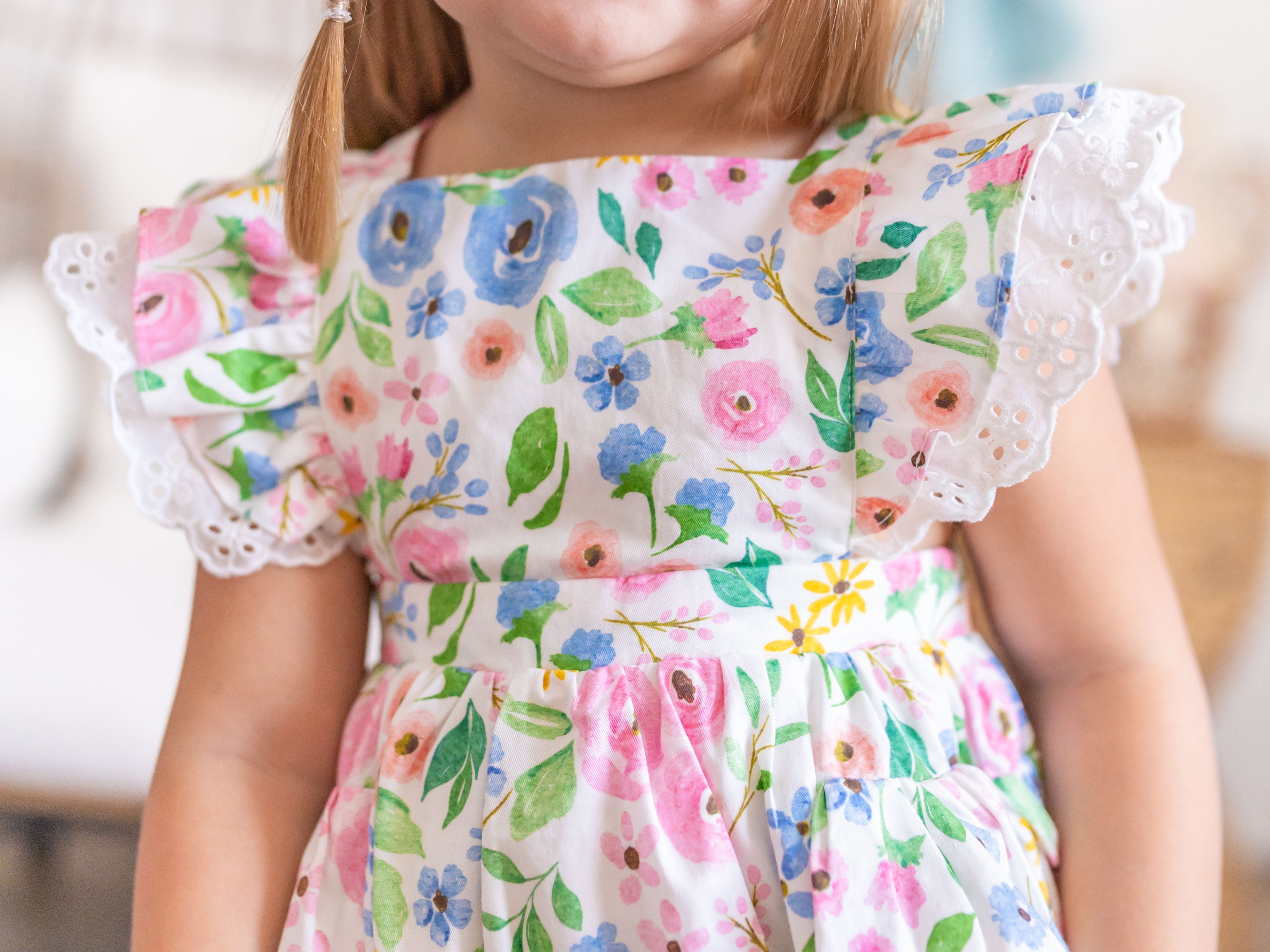 Eyelet Bloooms Ruffle Bubble  *Ready to Ship!*