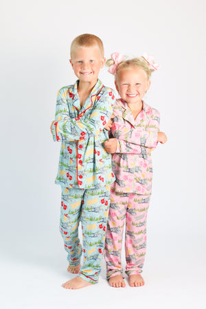 North Pole Express Girls Button Down