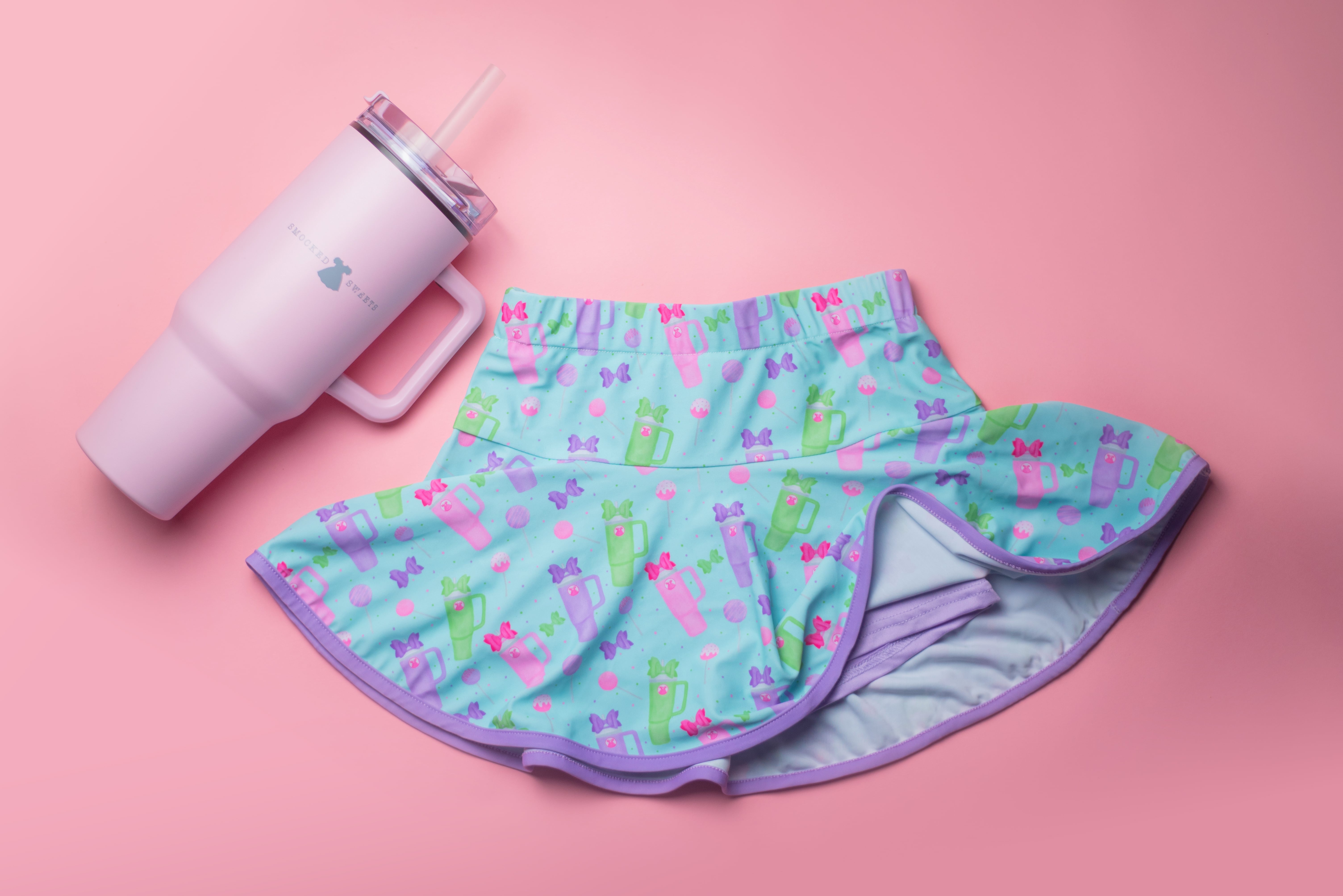 “Just a Girl” Cake Pop & Big Cups Skort