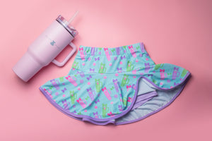 “Just a Girl” Cake Pop & Big Cups Skort