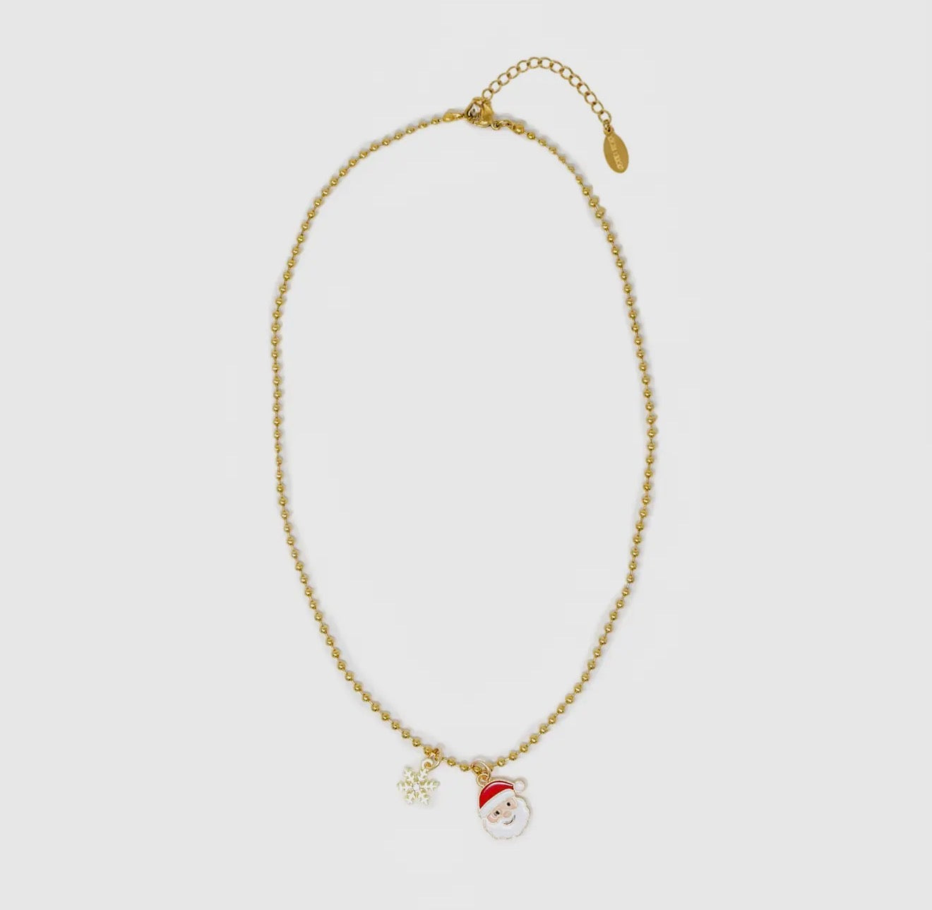Santa & Snowflake Kids Necklace