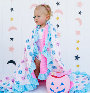 Pink & Boo! Pumpkin Pail Blanket *Limited Pre-Order*