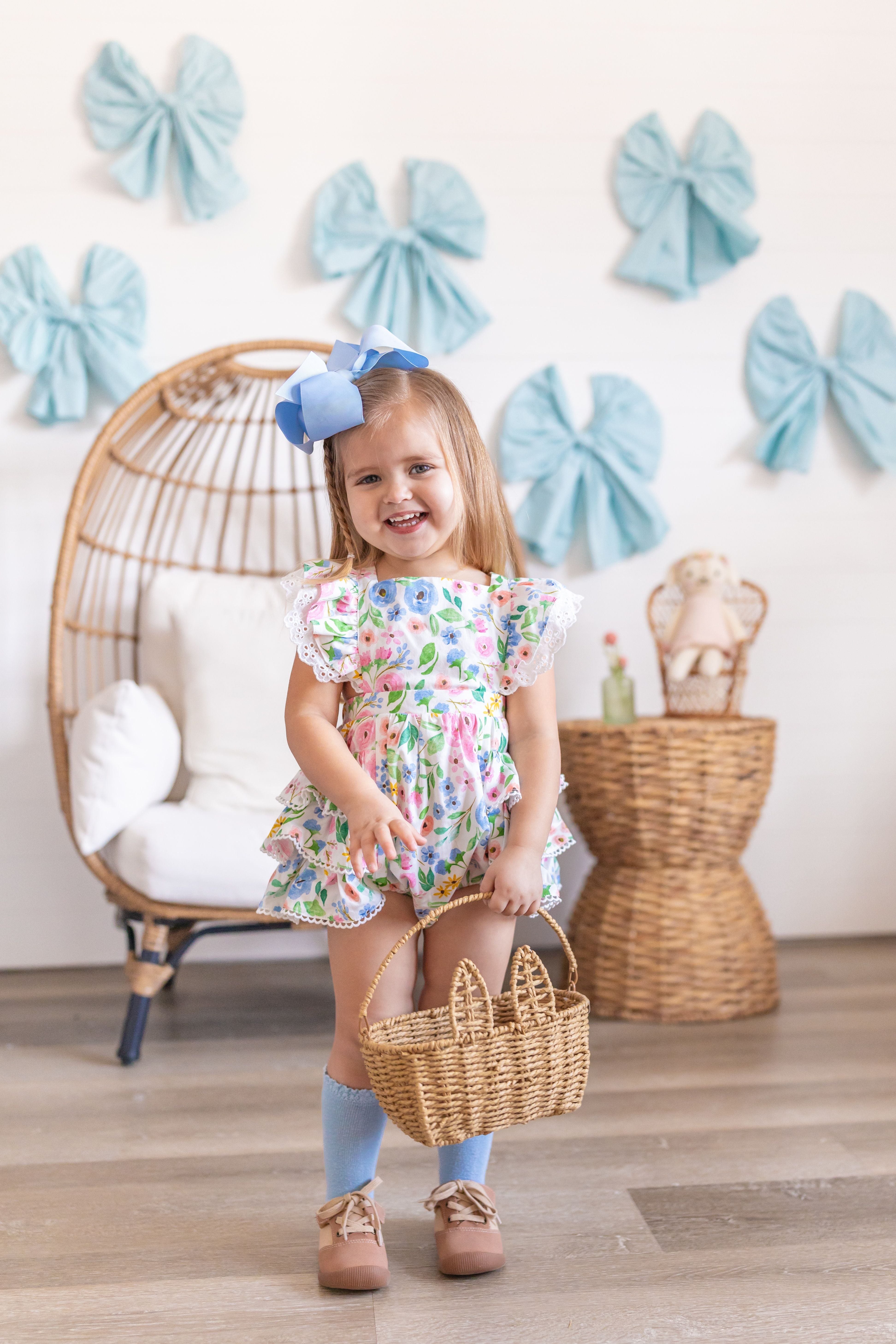 Eyelet Bloooms Ruffle Bubble  *Ready to Ship!*
