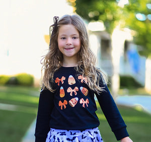 Sequin Candy Corn Sweatshirt