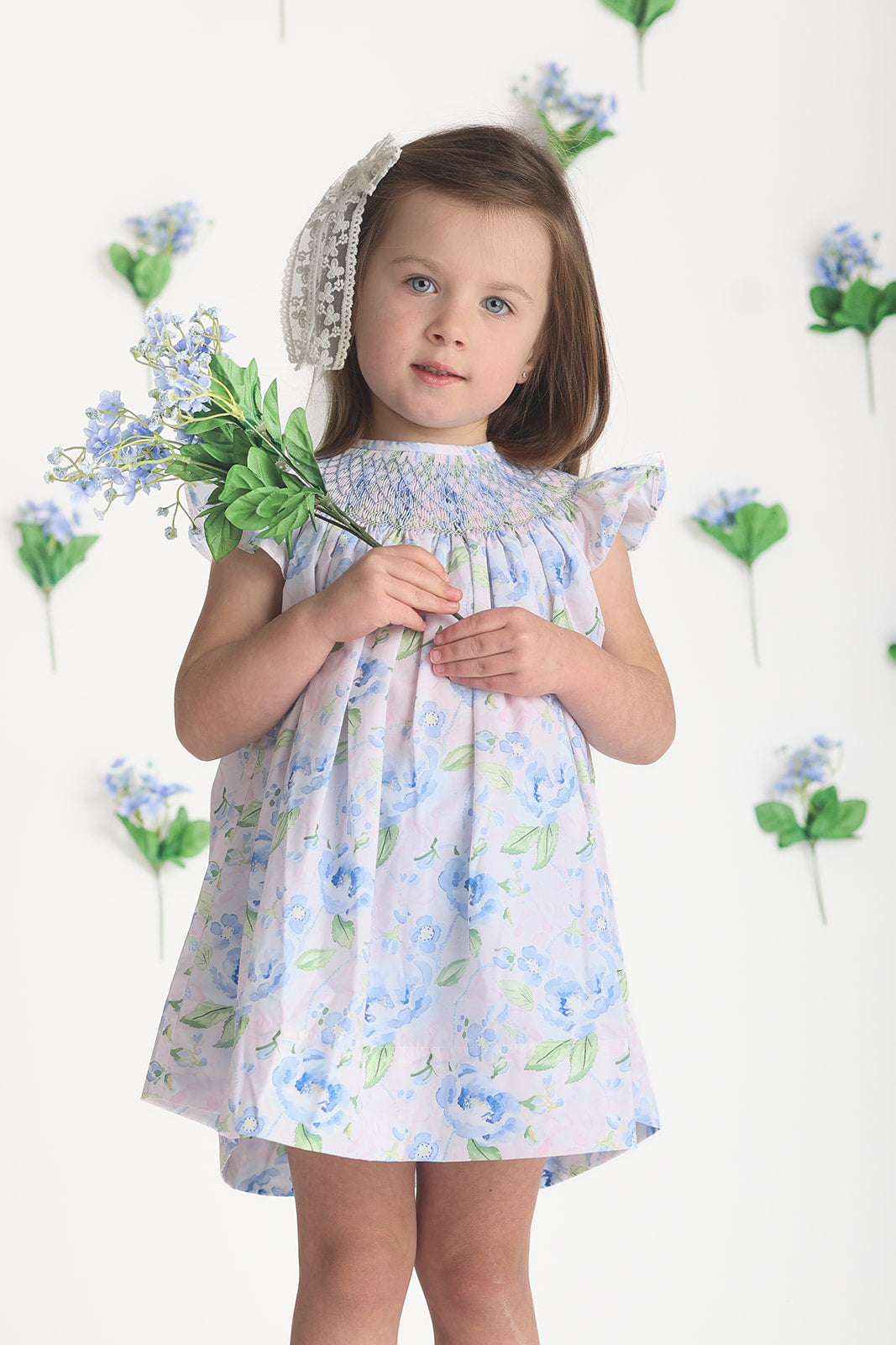 Morning Glory Smocked Floral Bloomer Set *Ready to Ship!*