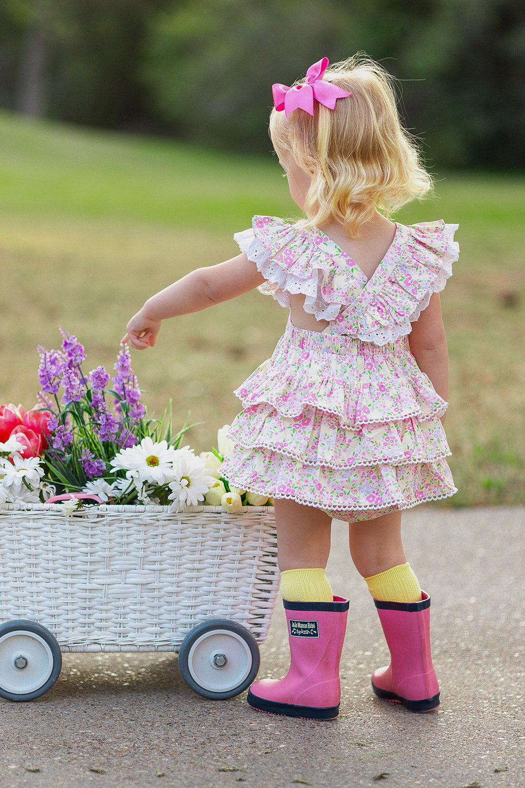 Spring Floral Ruffle Bubble