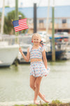 *For Elliette* Red White and Bows Gauze Set
