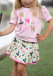 "Pink Goes Good with Green" Skort & Shirt Set