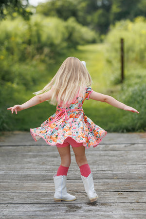 Pumpkin Petals Twirl Dress