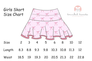 “Bitty Bows” Girls Skort