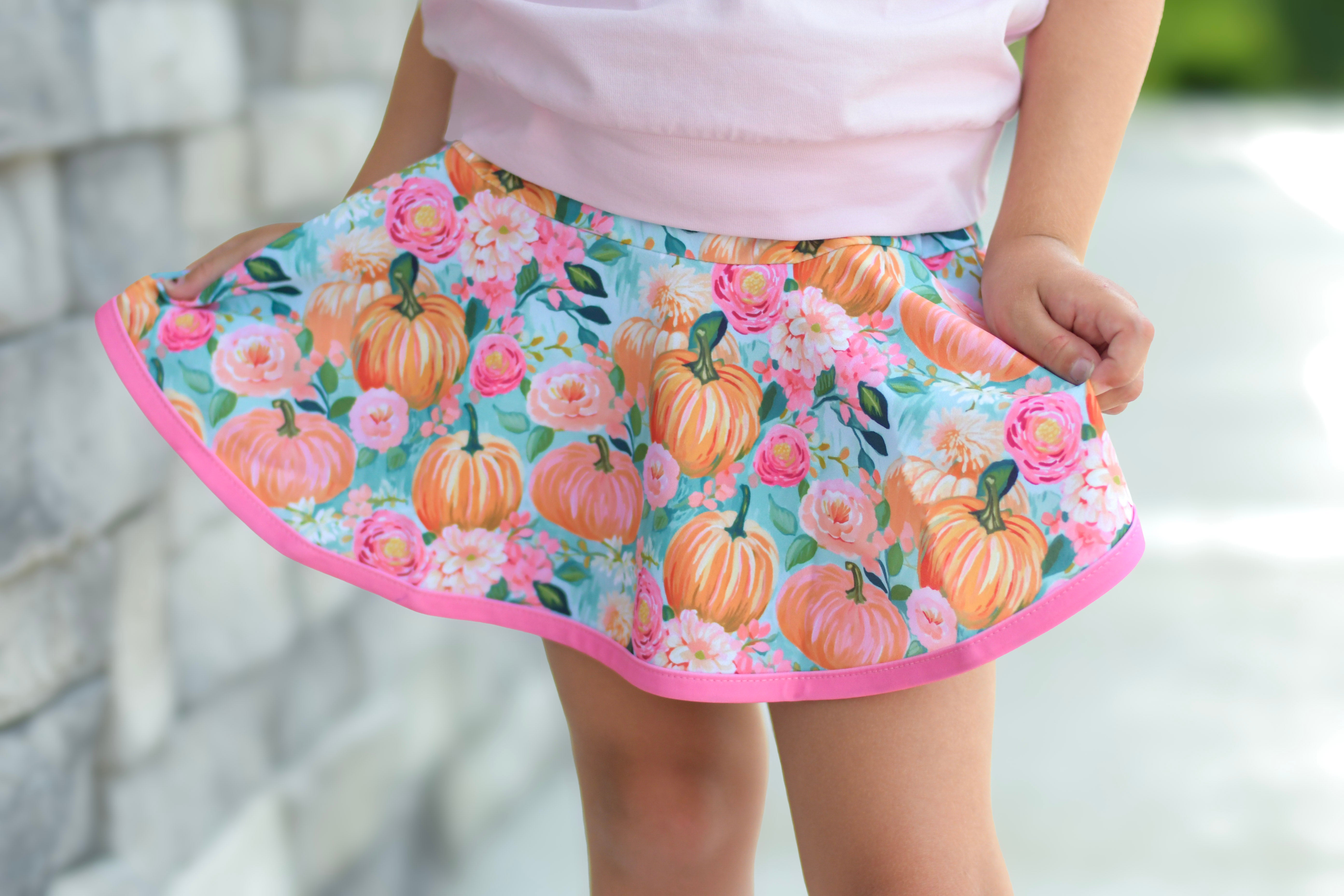Pumpkins & Petals Skort